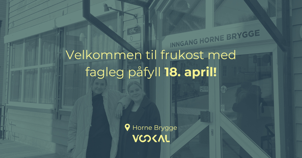 Femhevet bilde for VOOKAL satsar i Florø, og vi har flytta inn på Horne Brygge. 